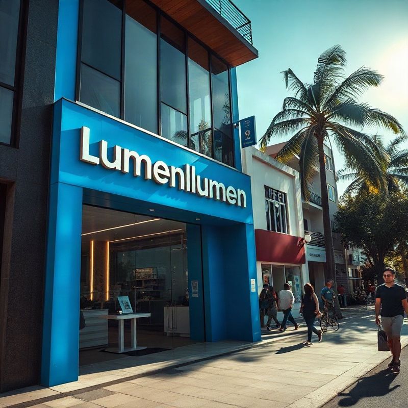 Fachada da Lumenllumen numa superquadra da Asa Norte